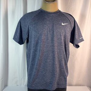 Nike Swim Men’s XL Blue Heather Dri-Fit Hydroguard Tee